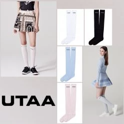 UTAA 2021-22FW Blended Fabrics Street Style Asymmetry Neon Color Sheer White X One Size