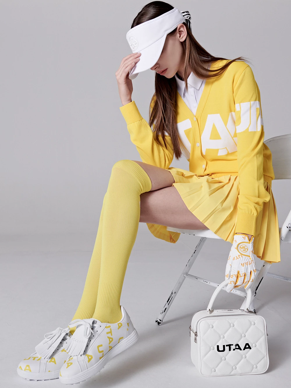 UTAA Blended Fabrics Street Style Oversized Co-ord Nylon Jacket Yellow X Xs - Image 3