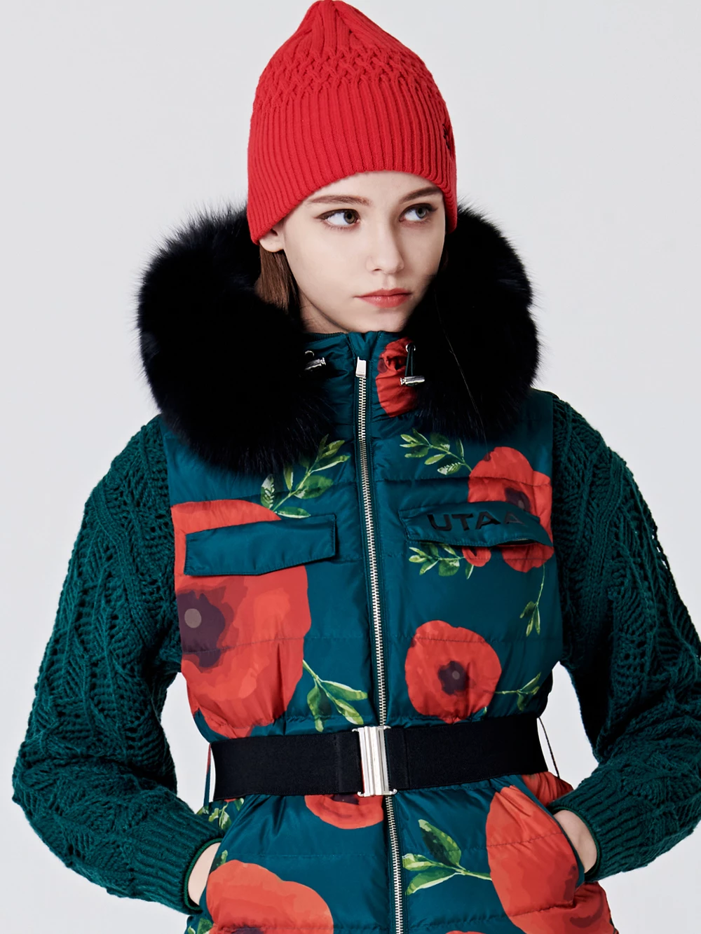 UTAA 2022-23FW Unisex Knit Hats (UA4GCF750YE UA4GCF750RD UA4GCF750BK) For Women Black (inventory Check) X One Size - Image 14