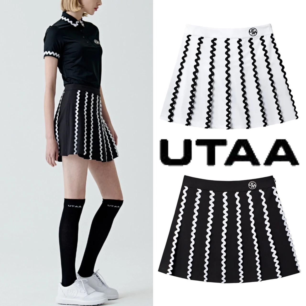 UTAA Street Style Hobbies & Culture (UB2SKF260BK, UB2SKF260WH) White X Xs