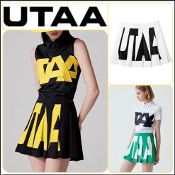 UTAA 2022 SS Blended Fabrics Street Style Co-ord Asymmetry Military (UB2SKF112) Black X S