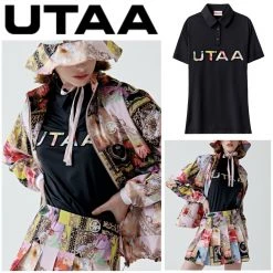 UTAA 2022 SS Blended Fabrics Studded Street Style With Jewels Co-ord (UB2TSF482) Black X Xs
