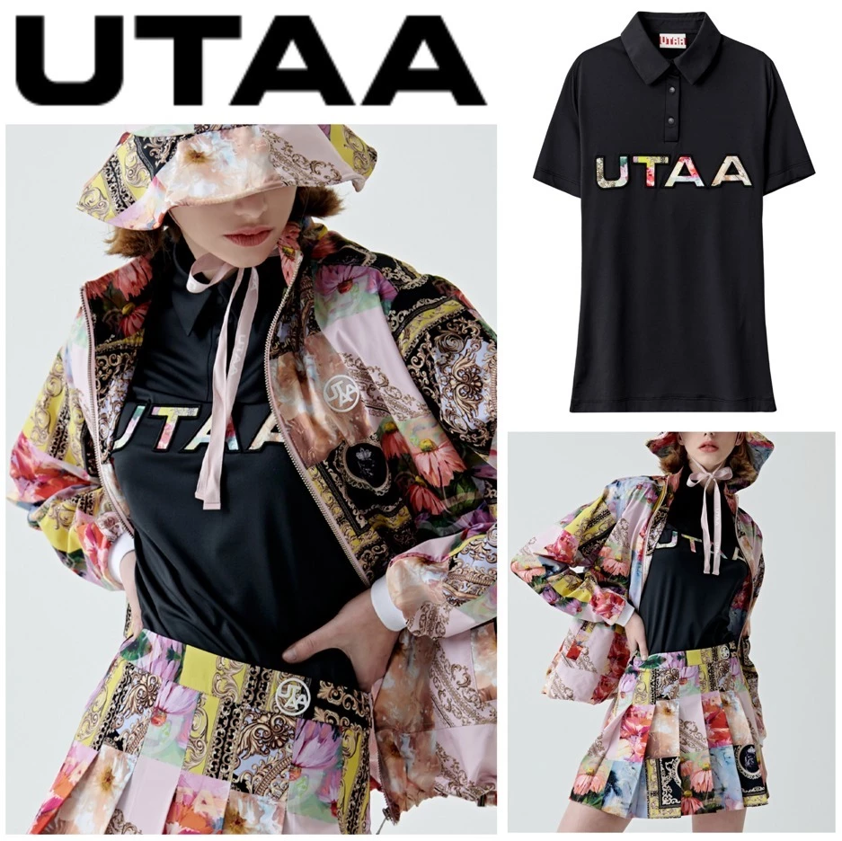 UTAA 2022 SS Blended Fabrics Studded Street Style With Jewels Co-ord (UB2TSF482) Black X Xs