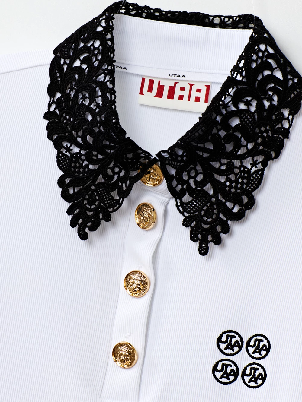 UTAA 2022 SS Blended Fabrics Studded Street Style With Jewels Co-ord (UB2TSF484) White X M - Image 6