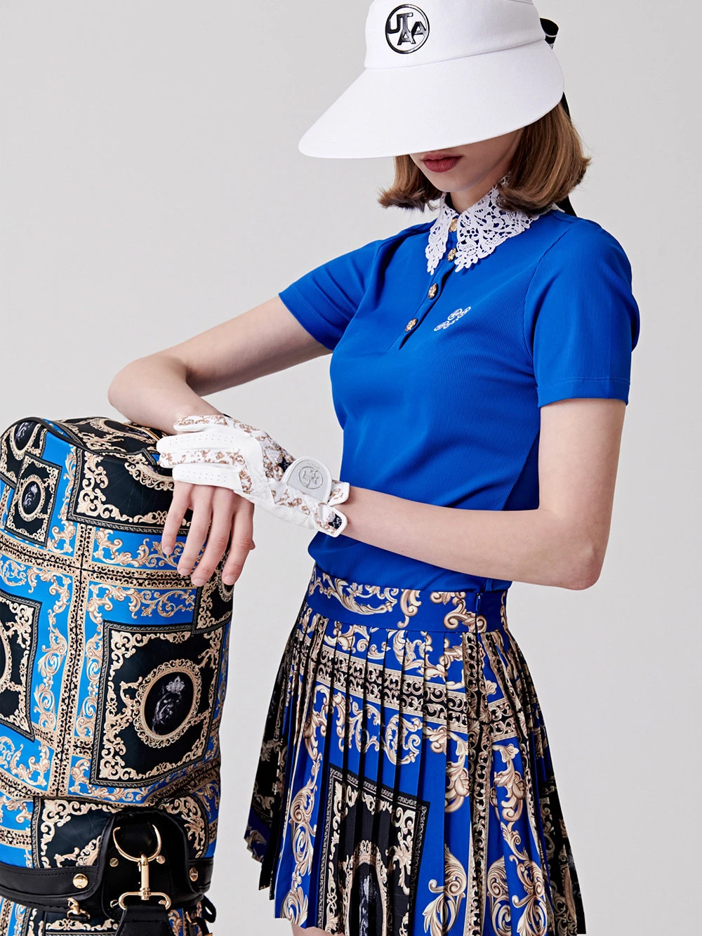 UTAA 2022 SS Blended Fabrics Studded Street Style With Jewels Co-ord (UB2TSF484) White X M - Image 12