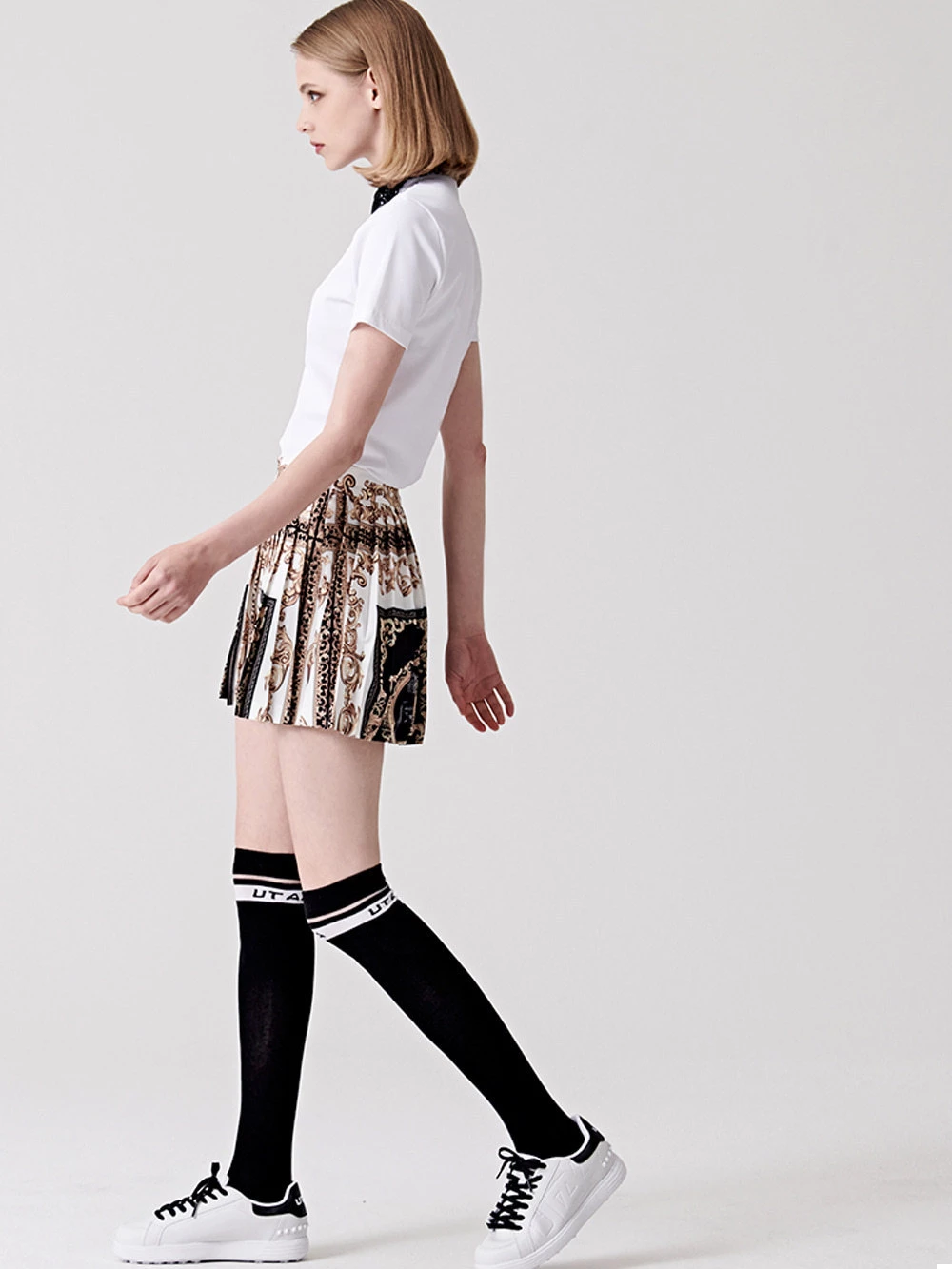 UTAA 2022 SS Blended Fabrics Studded Street Style With Jewels Co-ord (UB2TSF484) White X M - Image 17