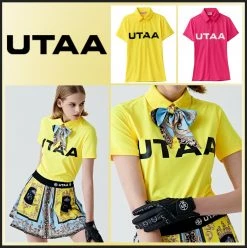 UTAA 2022 SS Blended Fabrics Street Style Asymmetry Neon Color Loungewear Pink X M