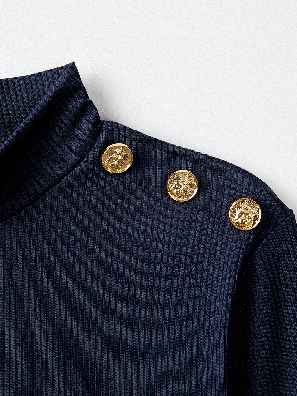 UTAA 2021 SS Blended Fabrics Street Style Asymmetry Neon Color Loungewear Navy X S - Image 4