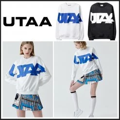 UTAA 2022 SS Blended Fabrics Street Style Asymmetry Neon Color Loungewear White X S