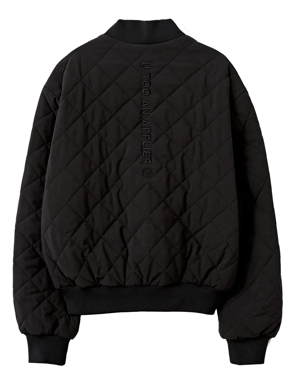 UTAA Blended Fabrics Street Style Shearling Asymmetry Loungewear Black X S - Image 5