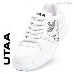 UTAA Blended Fabrics Studded Street Style Asymmetry Neon Color White X 24