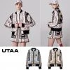 UTAA Blended Fabrics Street Style Oversized Co-ord Nylon Jacket Blue X S