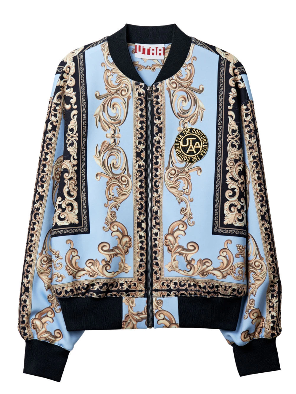 UTAA Blended Fabrics Street Style Oversized Co-ord Nylon Jacket Blue X S - Image 2