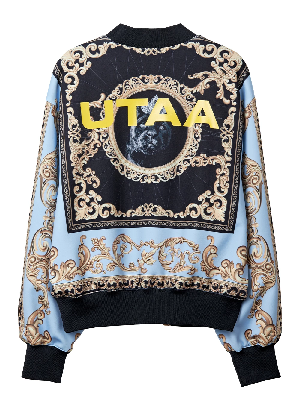 UTAA Blended Fabrics Street Style Oversized Co-ord Nylon Jacket Blue X S - Image 3