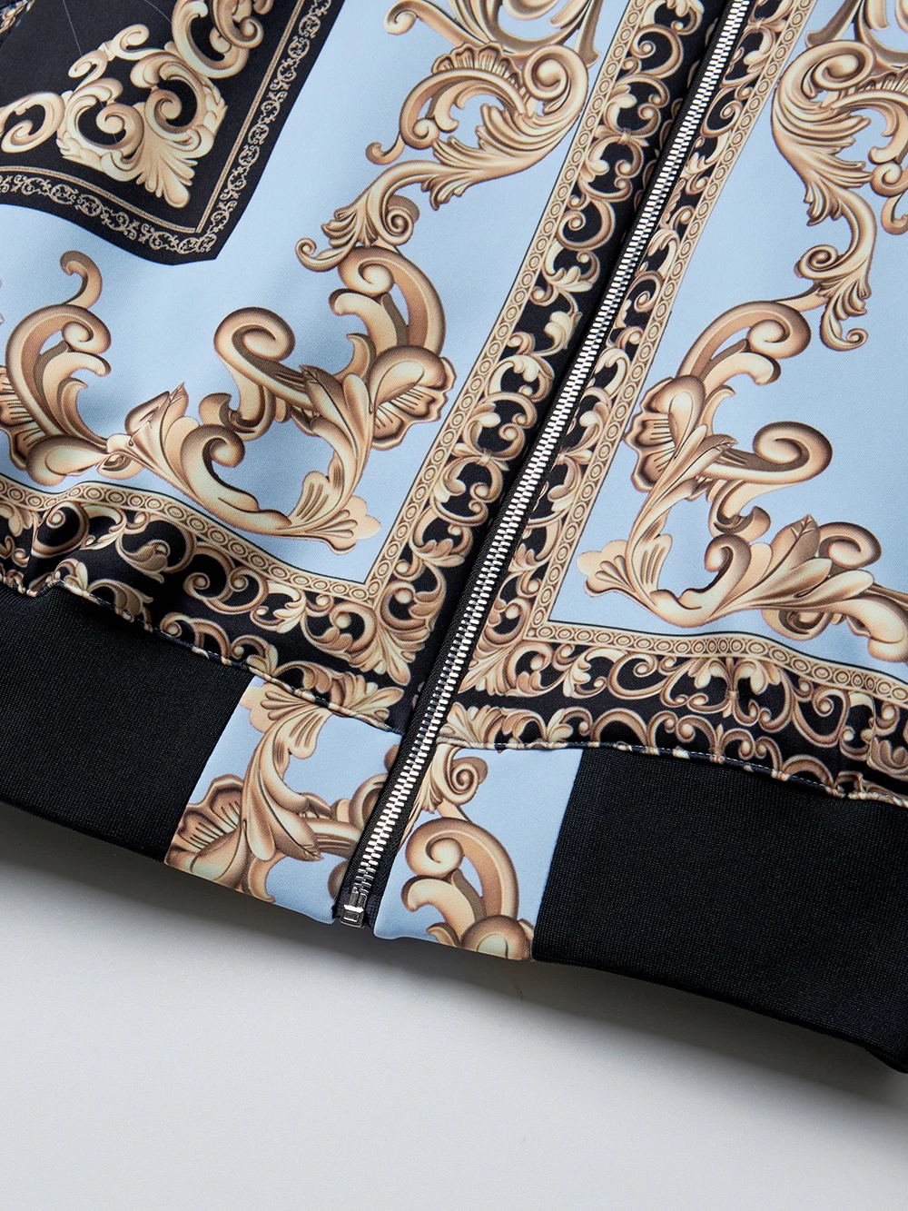 UTAA Blended Fabrics Street Style Oversized Co-ord Nylon Jacket Blue X S - Image 4