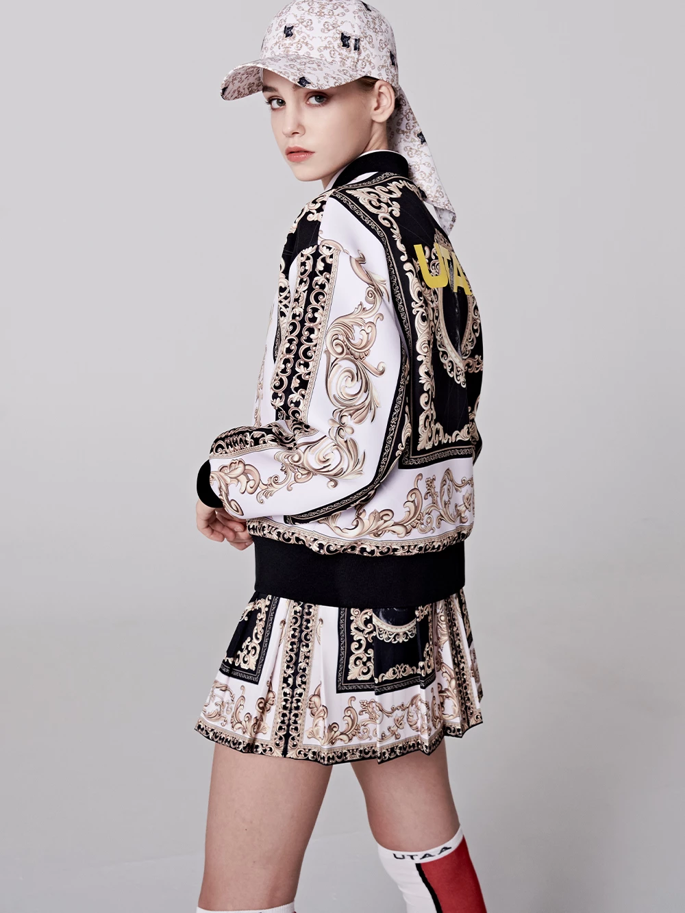 UTAA Blended Fabrics Street Style Oversized Co-ord Nylon Jacket Blue X S - Image 18