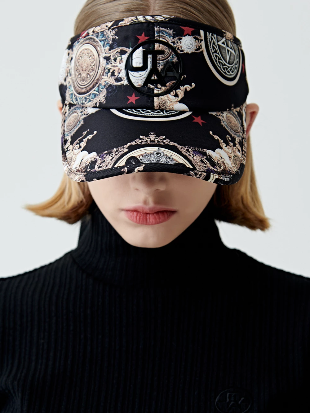 UTAA 2022-23FW Co-ord Neon Color Caps (UB0GCF142BK) For Women Black (inventory Check) X One Size - Image 9