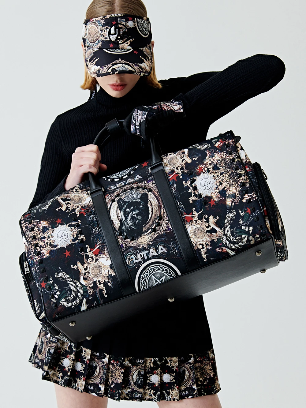 UTAA 2022-23FW Co-ord Neon Color Caps (UB0GCF142BK) For Women Black (inventory Check) X One Size - Image 10