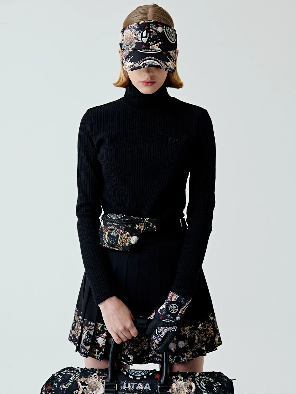 UTAA 2022-23FW Co-ord Neon Color Caps (UB0GCF142BK) For Women Black (inventory Check) X One Size - Image 14