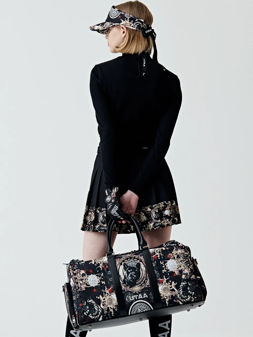 UTAA 2022-23FW Co-ord Neon Color Caps (UB0GCF142BK) For Women Black (inventory Check) X One Size - Image 15