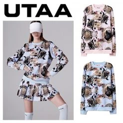 UTAA Blended Fabrics Street Style Oversized Asymmetry Neon Color Light Blue X S