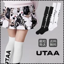 UTAA 2022-23FW Co-ord Socks & Tights (UB0GSF126BK UB0GSF126WH) For Women Black Inventory Required Check X One Size