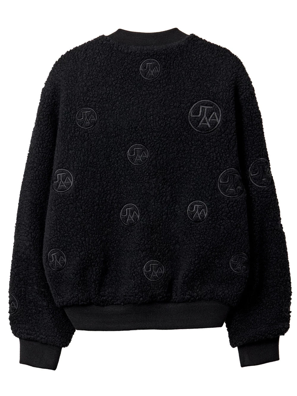 UTAA Blended Fabrics Street Style Shearling Asymmetry Loungewear Black X M - Image 3