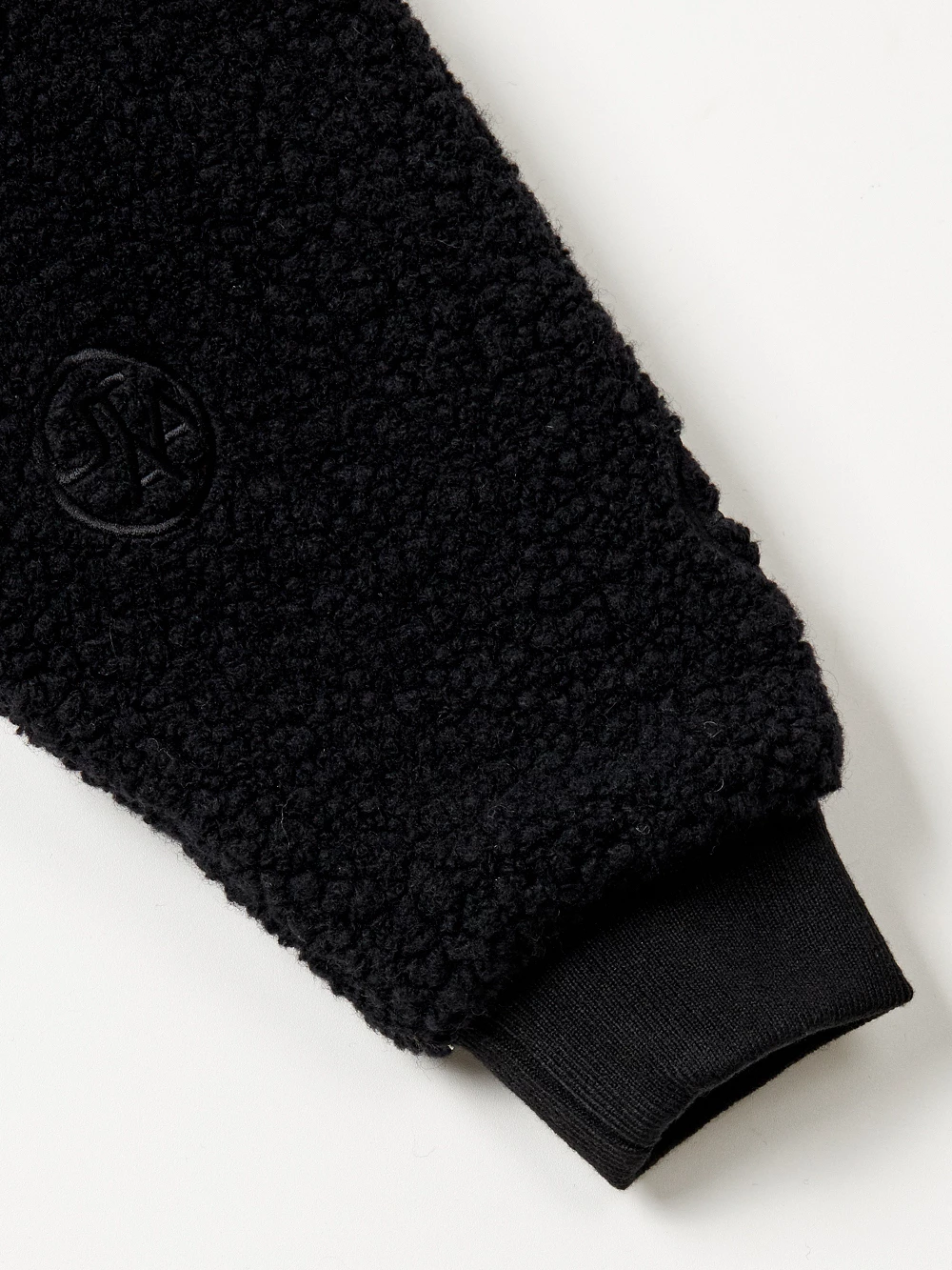 UTAA Blended Fabrics Street Style Shearling Asymmetry Loungewear Black X M - Image 5