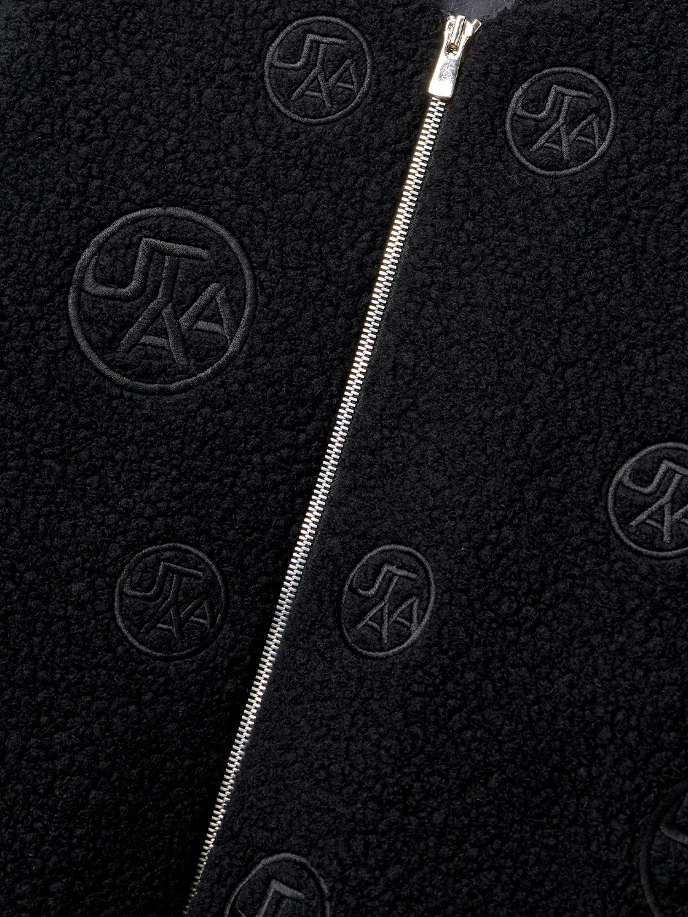 UTAA Blended Fabrics Street Style Shearling Asymmetry Loungewear Black X M - Image 6