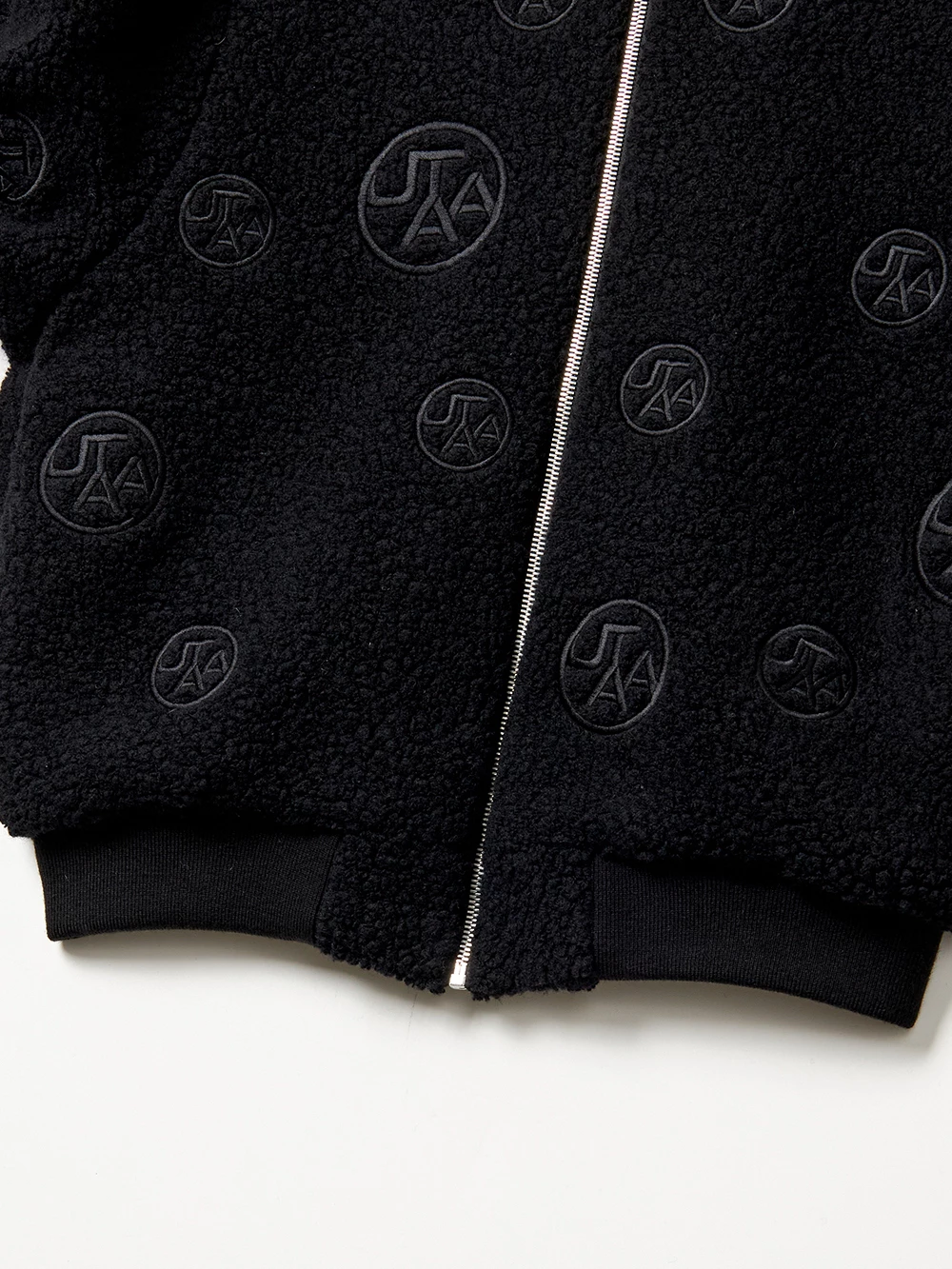 UTAA Blended Fabrics Street Style Shearling Asymmetry Loungewear Black X M - Image 8