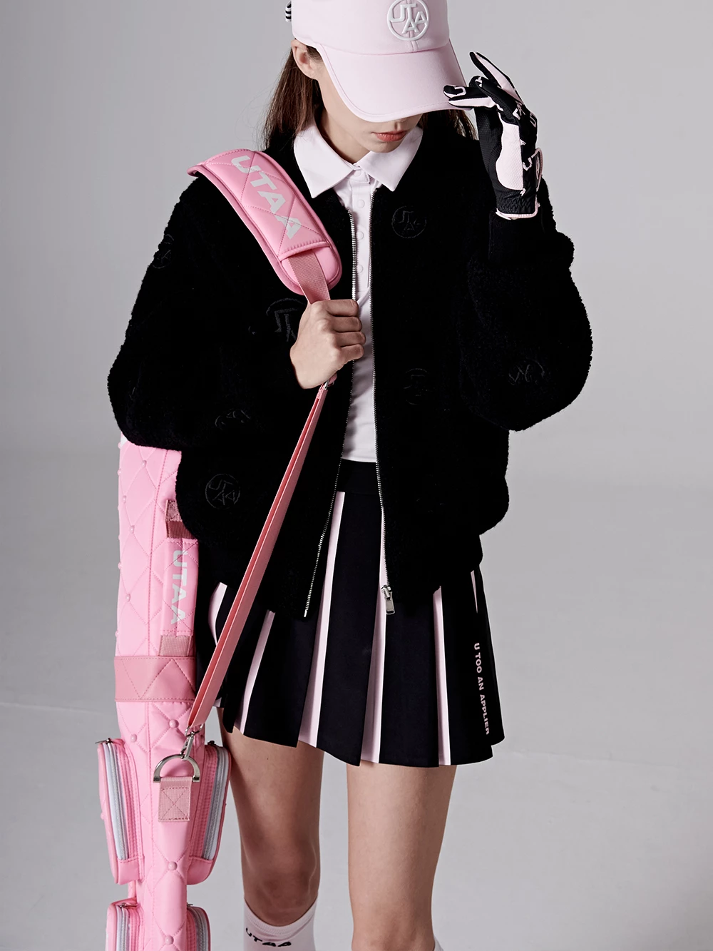 UTAA Blended Fabrics Street Style Shearling Asymmetry Loungewear Black X M - Image 14