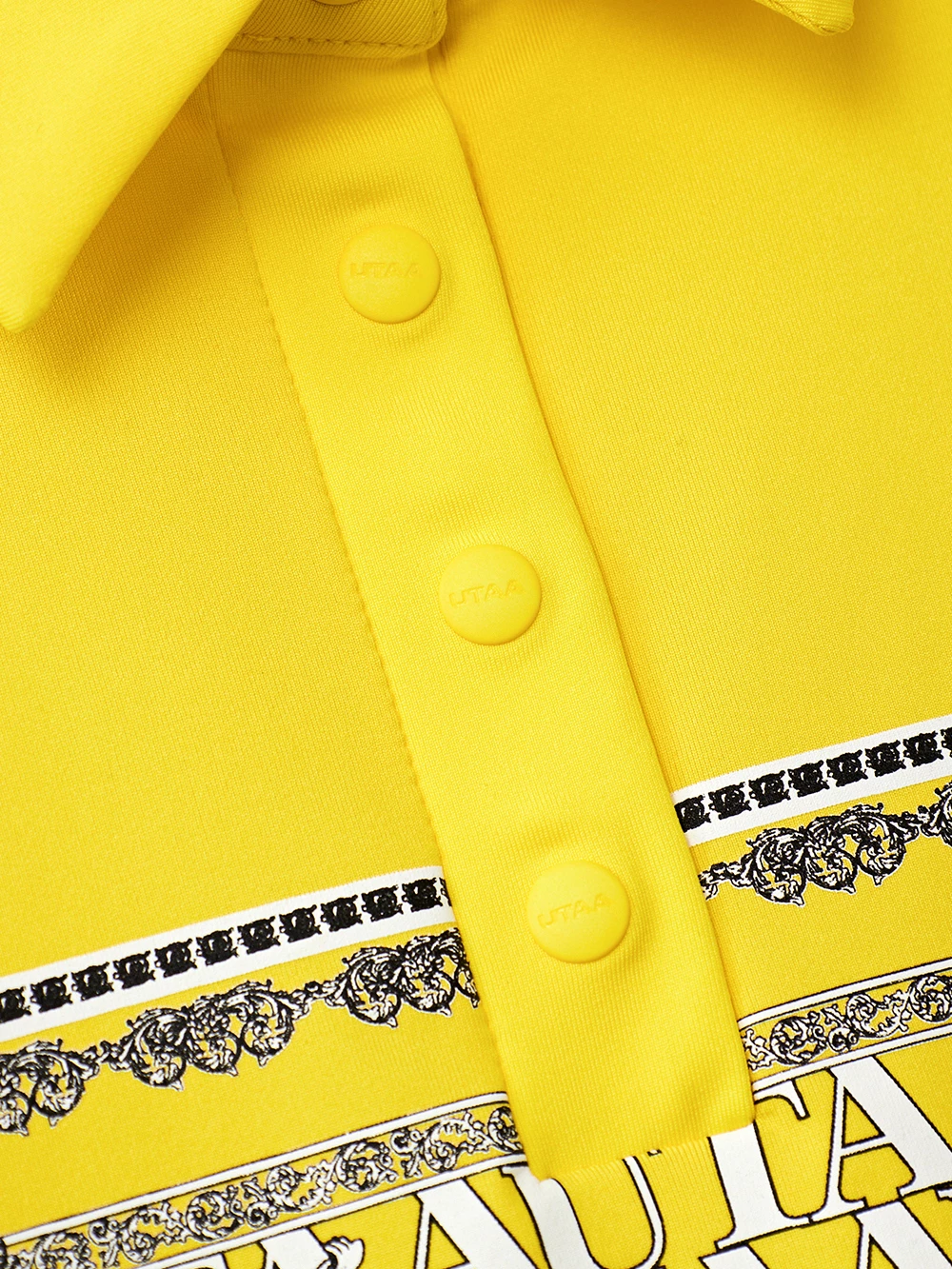 UTAA 2022 SS Blended Fabrics Street Style Asymmetry Neon Color Loungewear Yellow X S - Image 5