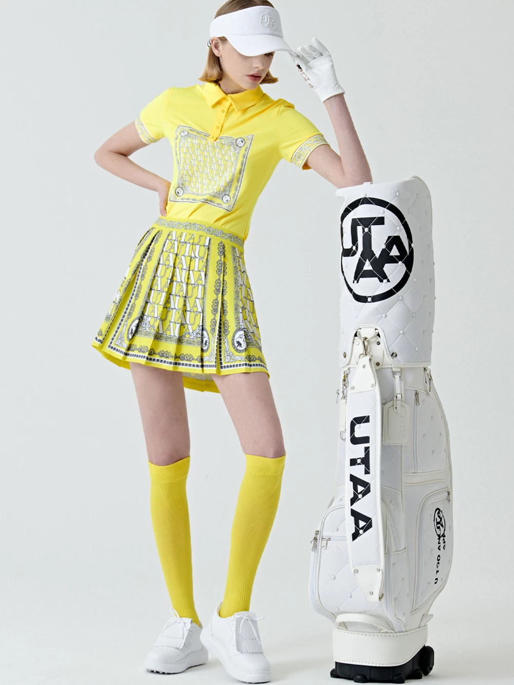 UTAA 2022 SS Blended Fabrics Street Style Asymmetry Neon Color Loungewear Yellow X S - Image 15