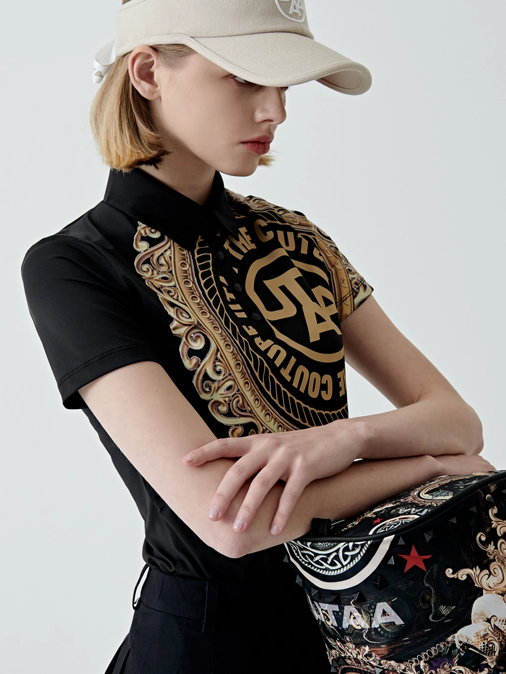 UTAA 2022 SS Blended Fabrics Studded Street Style With Jewels Co-ord (UB2TSF331) Black X Xs - Image 12