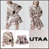 UTAA 2022 SS Blended Fabrics Studded Street Style Asymmetry Loungewear Light Pink X S