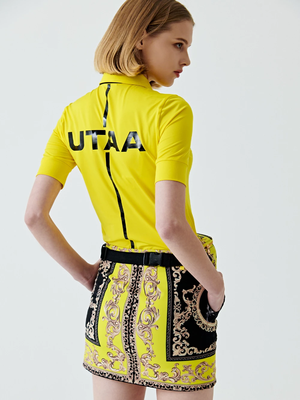 UTAA 2022 SS Blended Fabrics Studded Street Style With Jewels Co-ord (UB2TSF177) White X M - Image 17