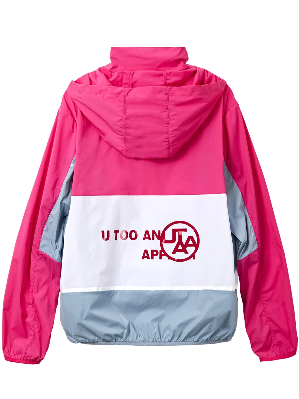 UTAA Blended Fabrics Street Style Oversized Co-ord Nylon Jacket Neon Pink X M - Image 3