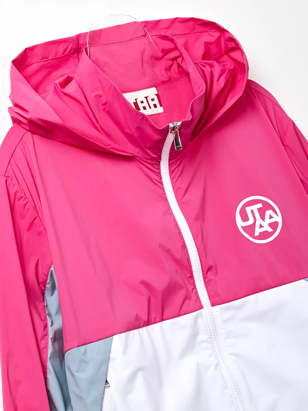 UTAA Blended Fabrics Street Style Oversized Co-ord Nylon Jacket Neon Pink X M - Image 11