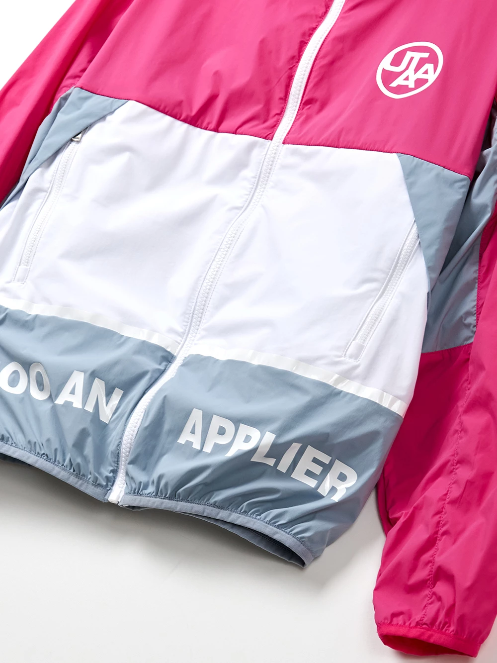 UTAA Blended Fabrics Street Style Oversized Co-ord Nylon Jacket Neon Pink X M - Image 12