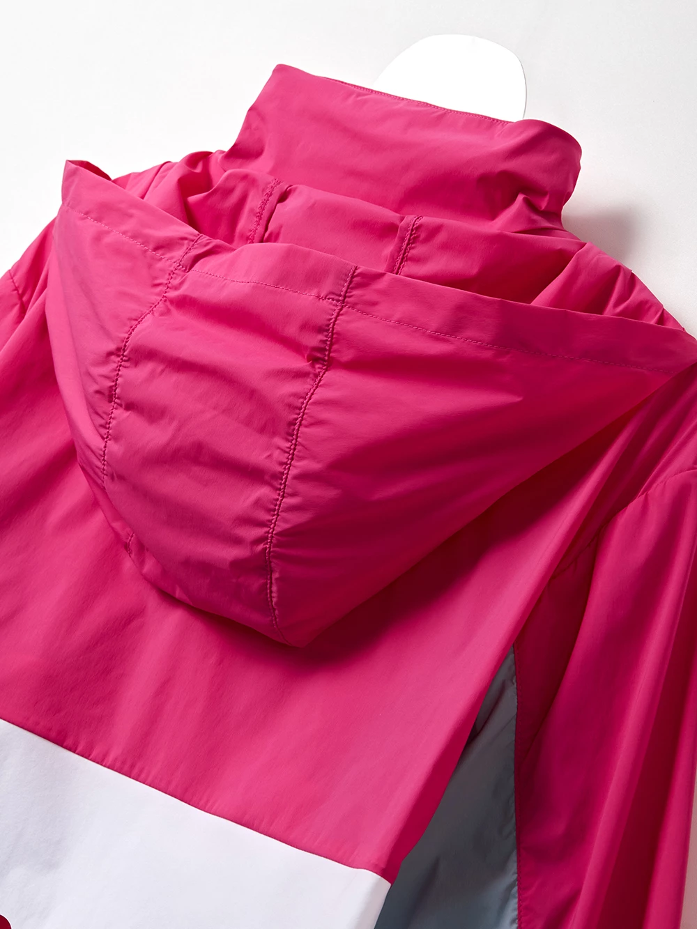 UTAA Blended Fabrics Street Style Oversized Co-ord Nylon Jacket Neon Pink X M - Image 14