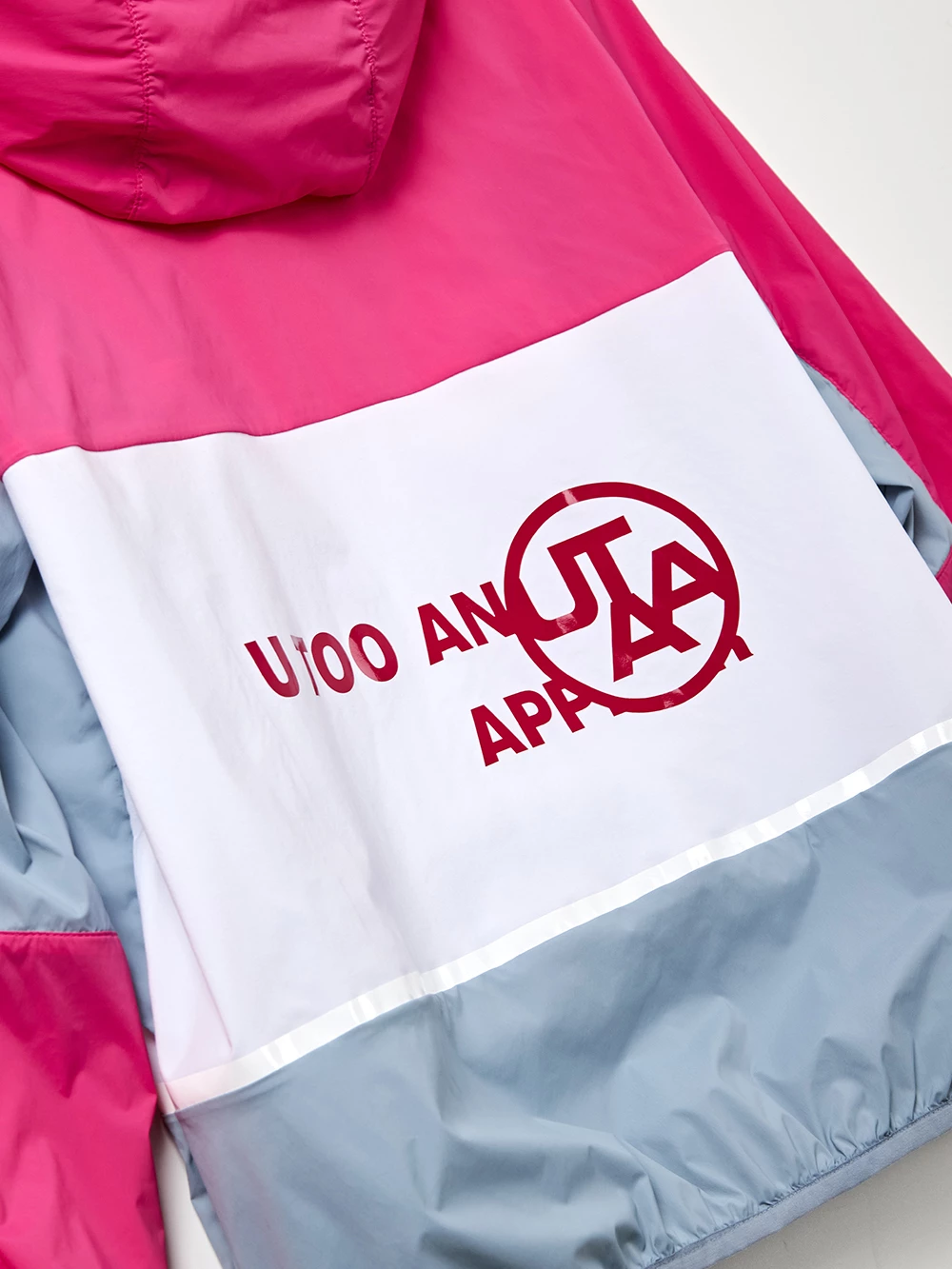 UTAA Blended Fabrics Street Style Oversized Co-ord Nylon Jacket Neon Pink X M - Image 15