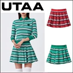 UTAA 2022 SS Blended Fabrics Street Style Co-ord Asymmetry Military (UB3SSF720) Red X M