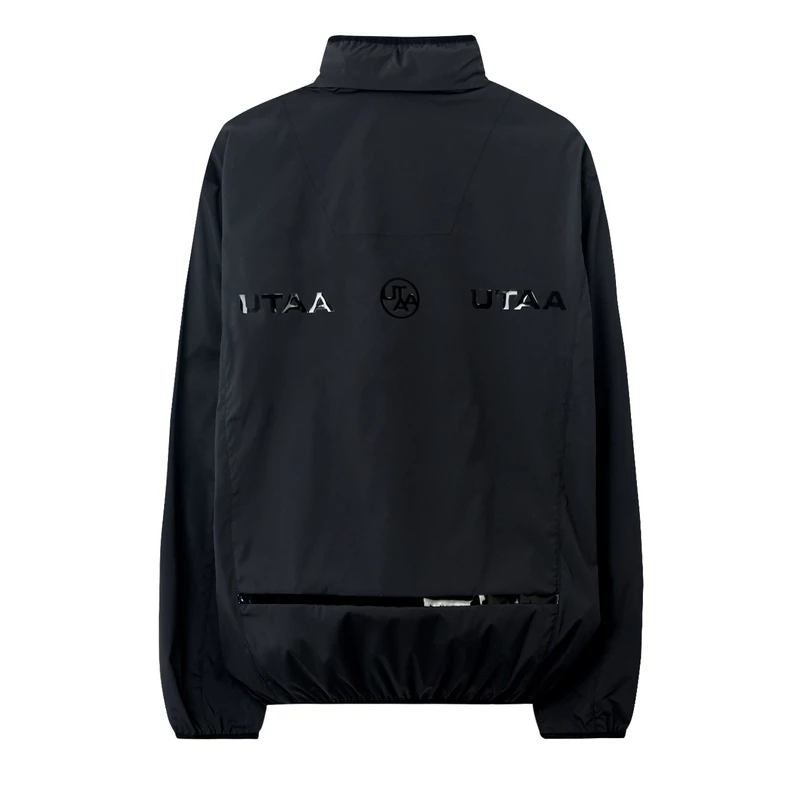 UTAA 2022 SS Street Style Plain Tribal Logo Anorak Jackets Jackets For Men Black X M - Image 3