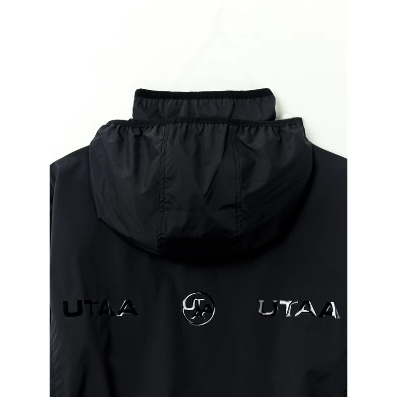 UTAA 2022 SS Street Style Plain Tribal Logo Anorak Jackets Jackets For Men Black X M - Image 11