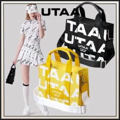 UTAA 2022 SS Unisex Blended Fabrics Street Style Chain Co-ord Neon Color (UB0GAU113) Yellow X One Size