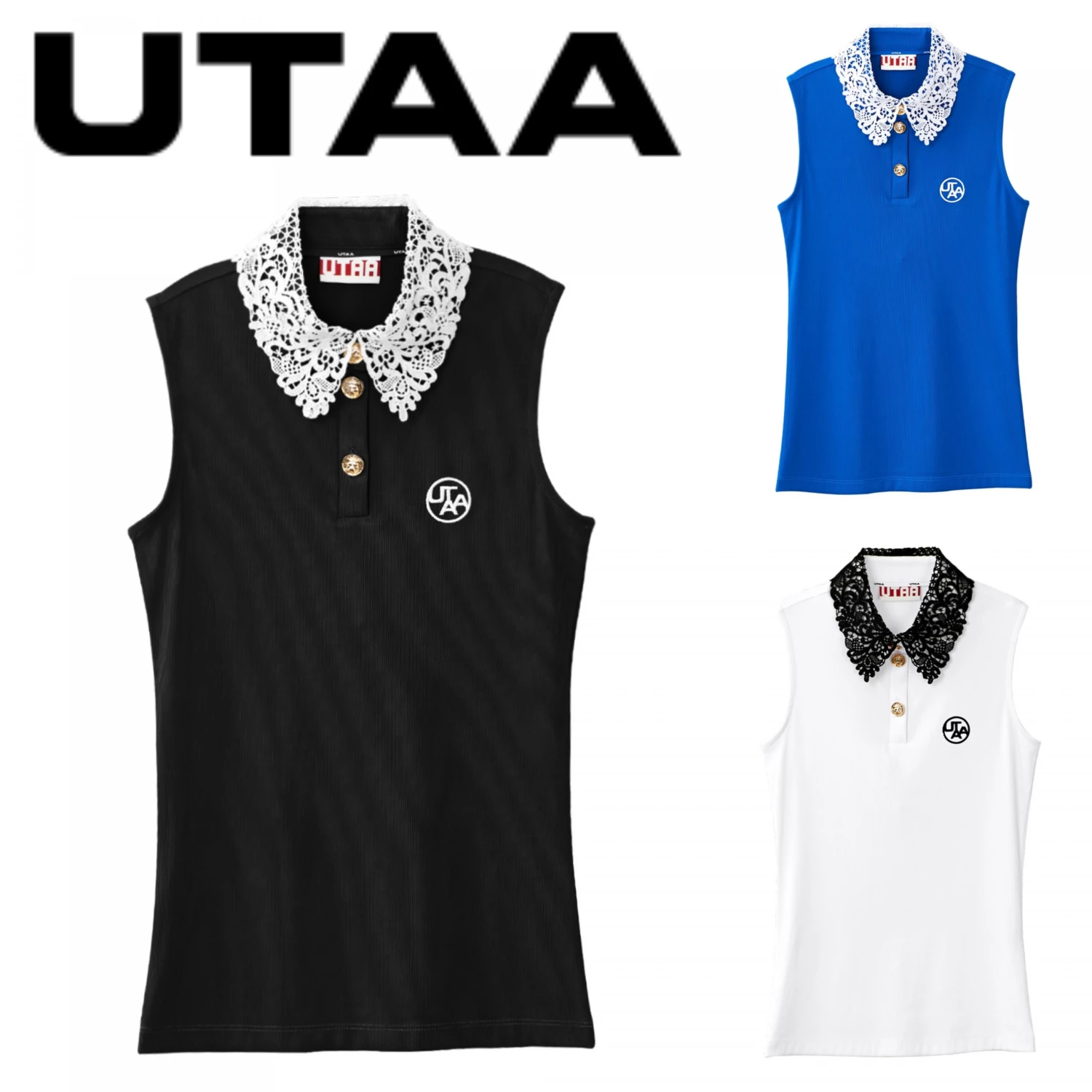 UTAA 2022 SS Blended Fabrics Studded Street Style With Jewels Co-ord (UB2TVF403) Black X Xs