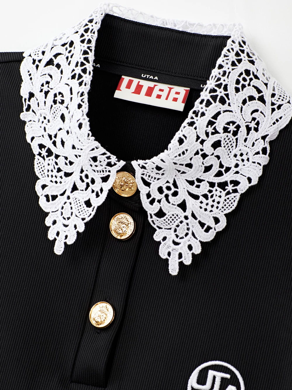 UTAA 2022 SS Blended Fabrics Studded Street Style With Jewels Co-ord (UB2TVF403) Black X Xs - Image 6