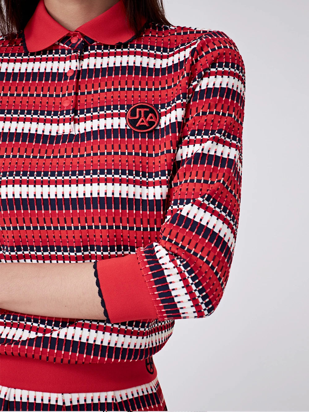 UTAA 2022 SS Blended Fabrics Studded Street Style With Jewels Co-ord (UB2TSF380) Red X Xs - Image 14