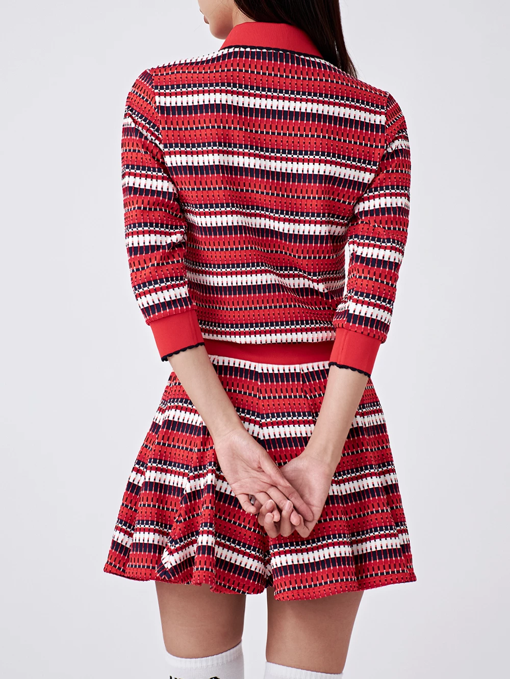 UTAA 2022 SS Blended Fabrics Studded Street Style With Jewels Co-ord (UB2TSF380) Red X Xs - Image 15