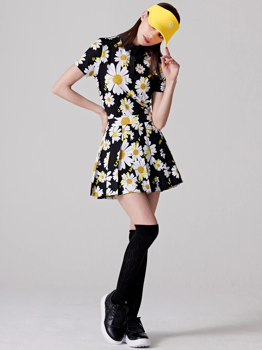 UTAA 2022 SS Blended Fabrics Street Style Co-ord Asymmetry Military (UB2SKF483) Black X M - Image 9